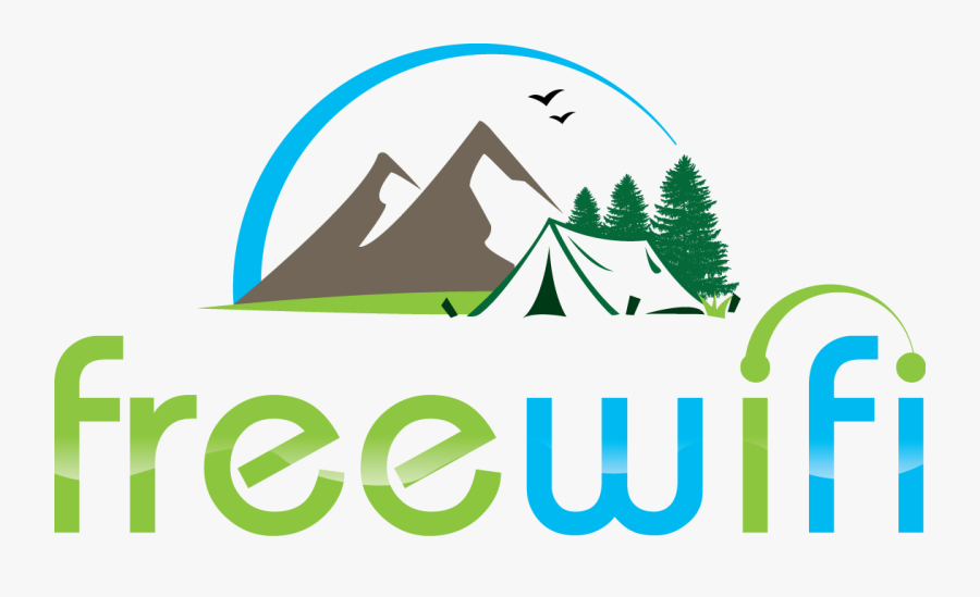 Happy Camper Wifi Logo - Illustration, Transparent Clipart