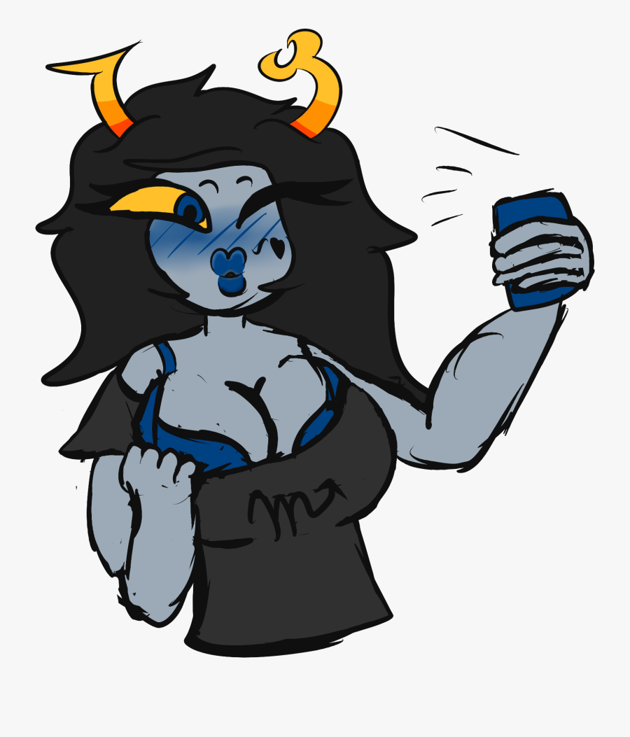 Vriska Selfie - Cartoon, Transparent Clipart