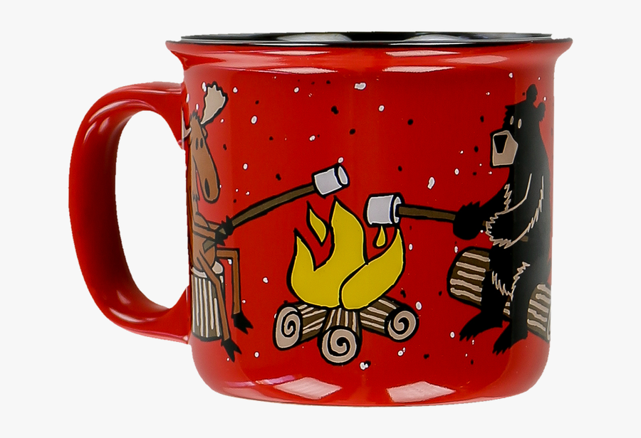 Happy Camper - Coffee Cup, Transparent Clipart