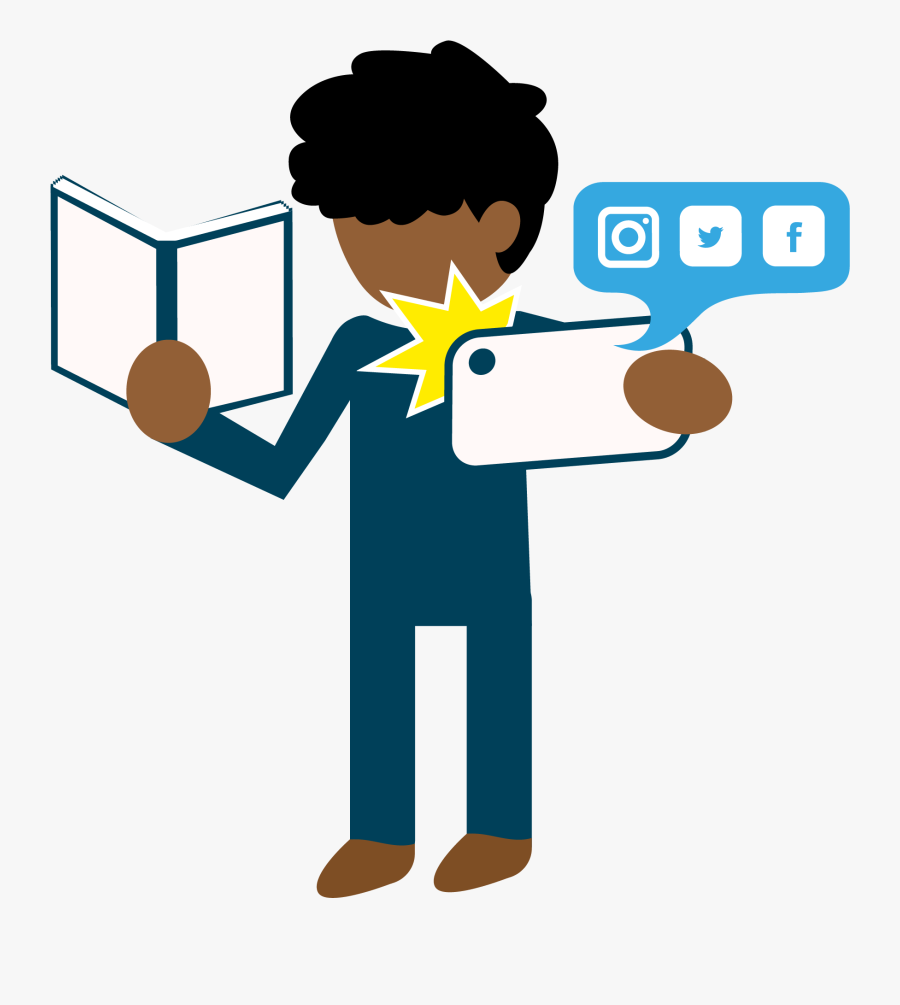 Selfie With A Book Clip Art, Transparent Clipart
