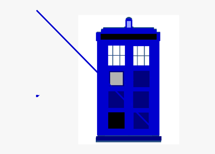 Doctor Who Tardis Black, Transparent Clipart