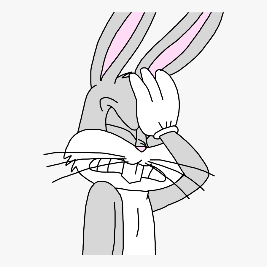 No Caption Provided - Bugs Bunny Face Palm, Transparent Clipart