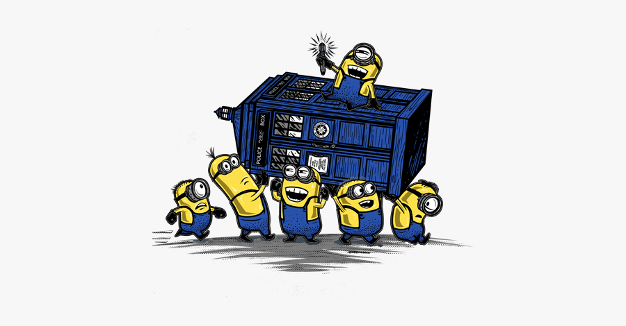 Minions Got The Doctor Who"s Tardis - Minion Tardis, Transparent Clipart