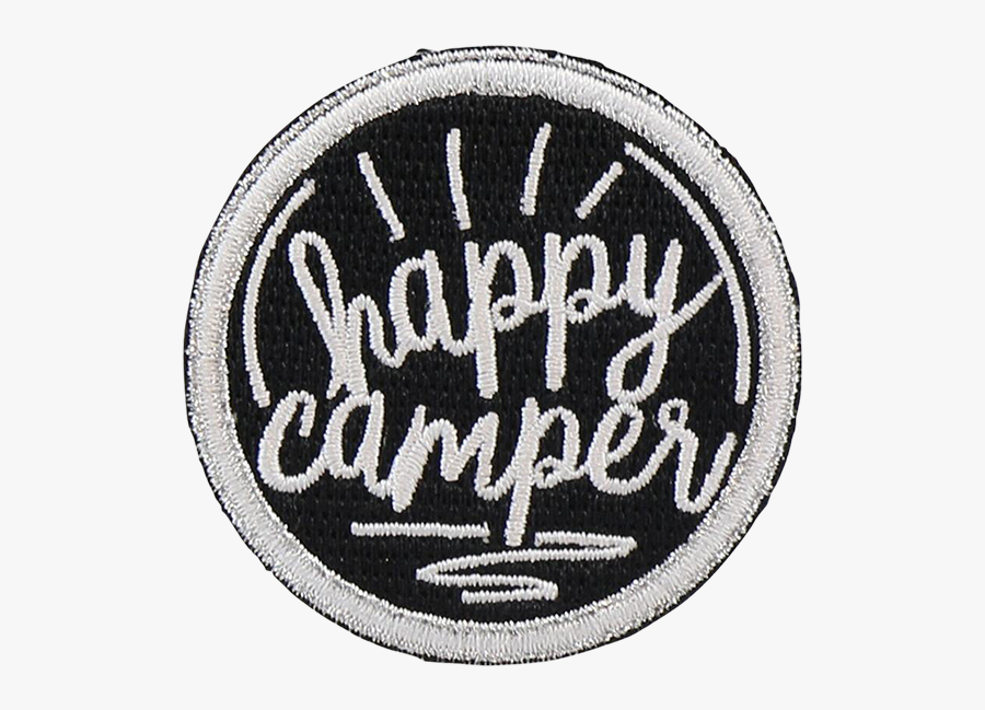 Happy Camper Sticker Patch - Emblem, Transparent Clipart