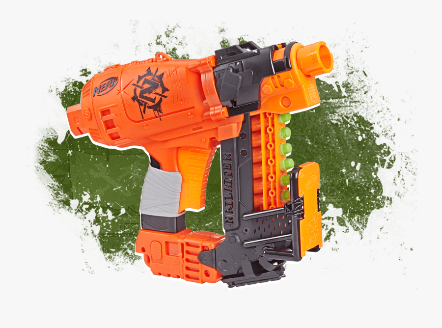 Blaster - Nerf Zombie Strike Nail Gun, Transparent Clipart