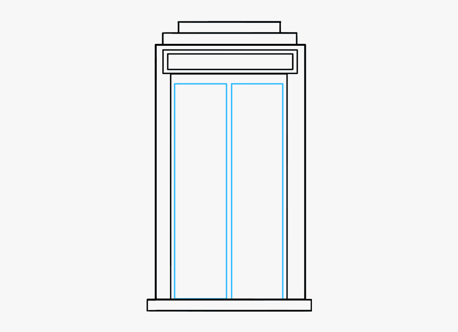 How To Draw Tardis - Home Door, Transparent Clipart