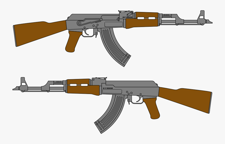 Ak 47 Silhouette, Transparent Clipart