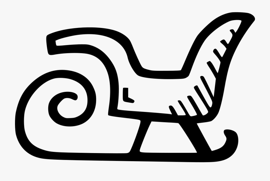 Santas Sleigh, Transparent Clipart