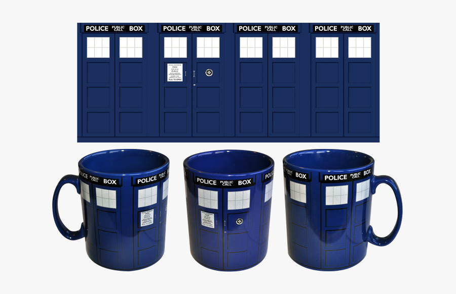 Transparent Tardis Clipart - Dr Who Mugs, Transparent Clipart