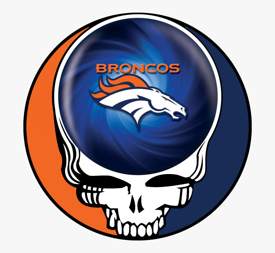 Denver Broncos Skull Logo Iron On Stickers Heat Transfer - Grateful Dead Logo, Transparent Clipart