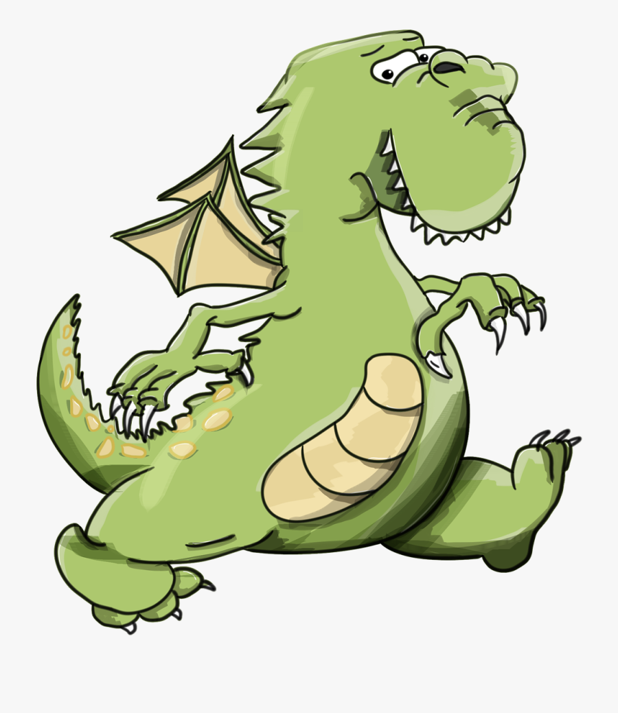 Clip Art Cartoon Iguanas - Rồng Xanh Hoạt Hình, Transparent Clipart
