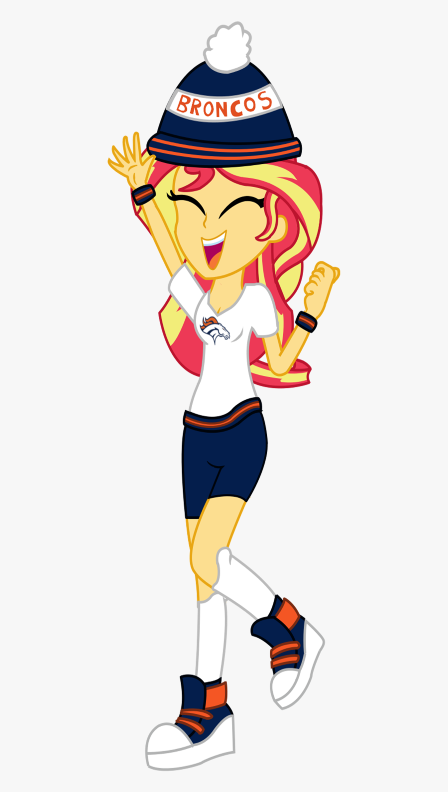 Broncos Art Bowl 50 Denver Sunset Shimmer Clipart - Denver Broncos, Transparent Clipart