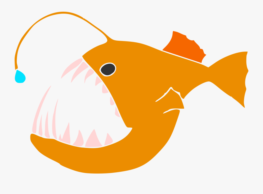 Transparent Baby Emoji Png - Angler Fish Clip Art, Transparent Clipart