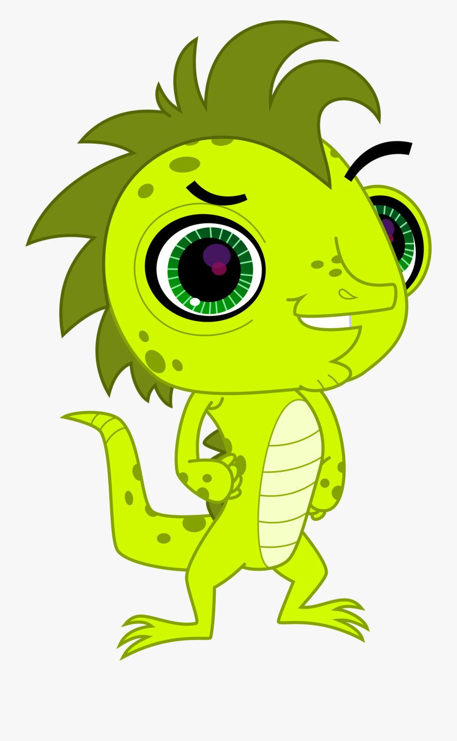 1000px Bruce The Iguana By Fercho262 D6yf2zo - Iguana Littlest Pet Shop, Transparent Clipart