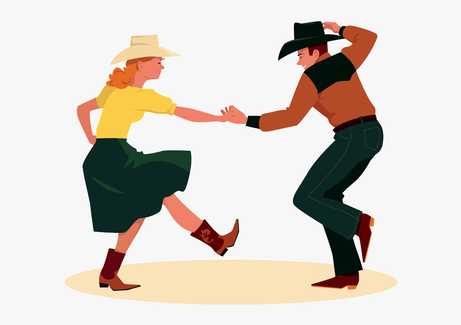 Wild West Clipart Transparent - Clip Art Square Dancing, Transparent Clipart