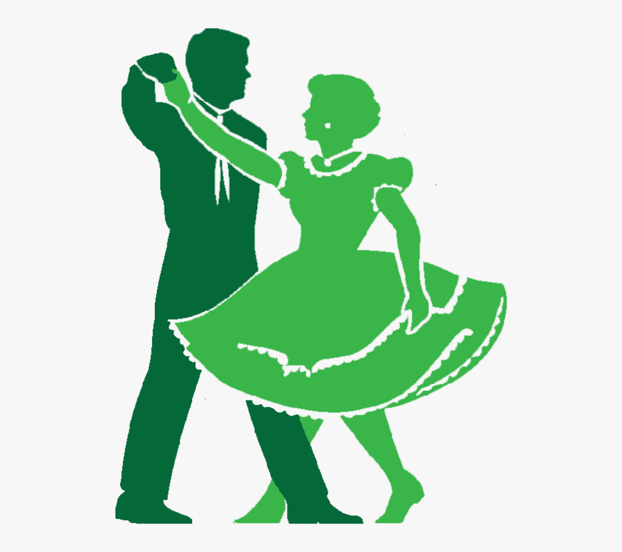 Square Dance Silhouette Clip Art