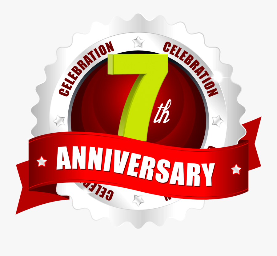 7 Years Celebrations Hd Ping Logo Free Downloads - 1st Anniversary Year Images Hd, Transparent Clipart