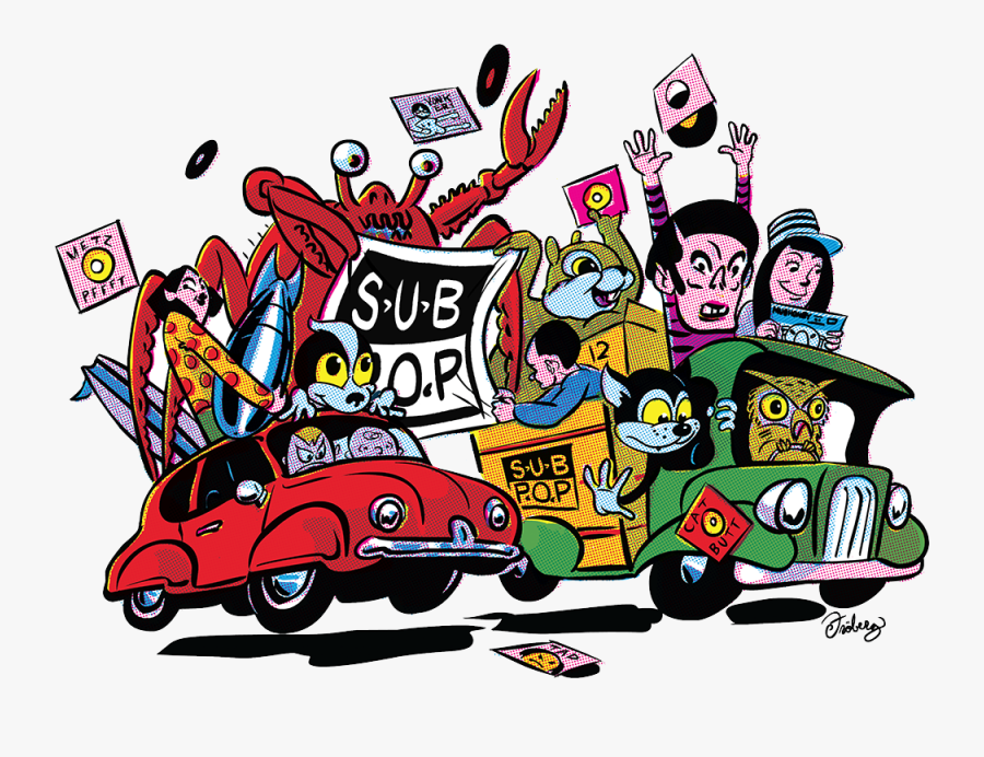 Spf30-2 - Sub Pop 30th Anniversary Festival, Transparent Clipart