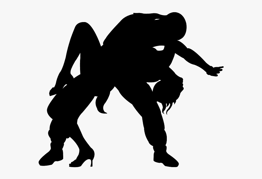 Bailarines Silueta, Transparent Clipart