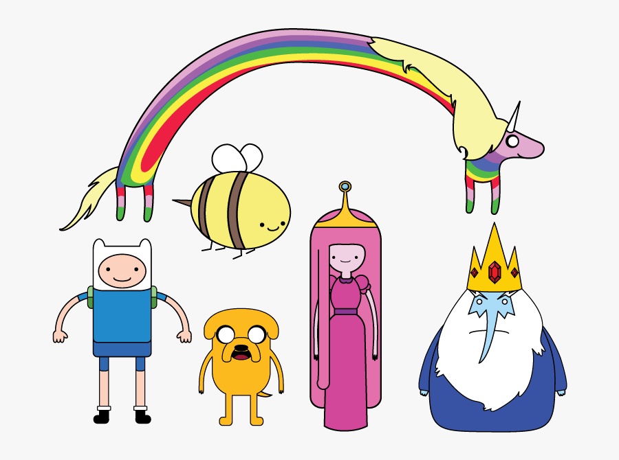 Download Adventure Time Transparent Background - Cartoon Adventure Time Characters, Transparent Clipart