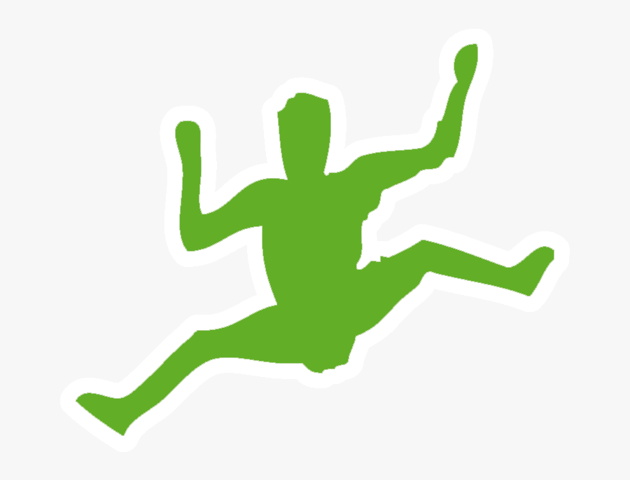 Person Rock Climbing Silhouette, Transparent Clipart