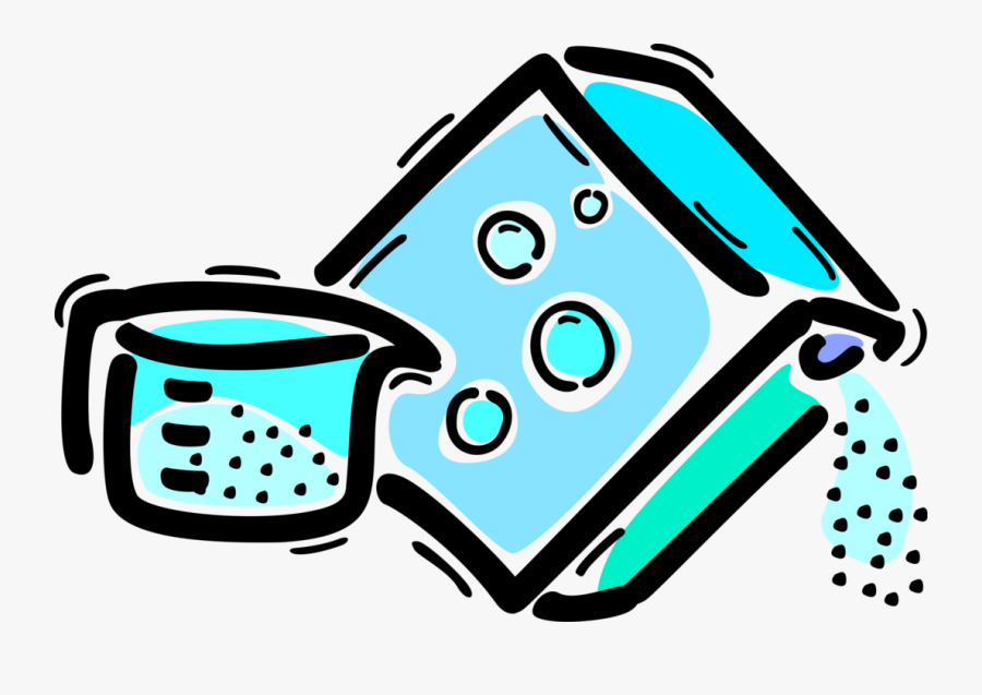 Vector Illustration Of Laundry Detergent Or Washing - Laundry Soap Clip Art, Transparent Clipart