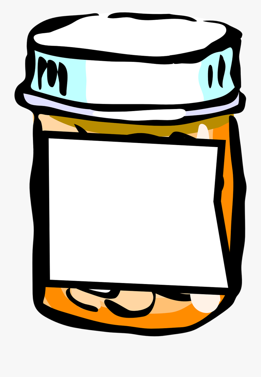 Jar Pills Closed Free Picture - Prescription Drugs Clipart, Transparent Clipart