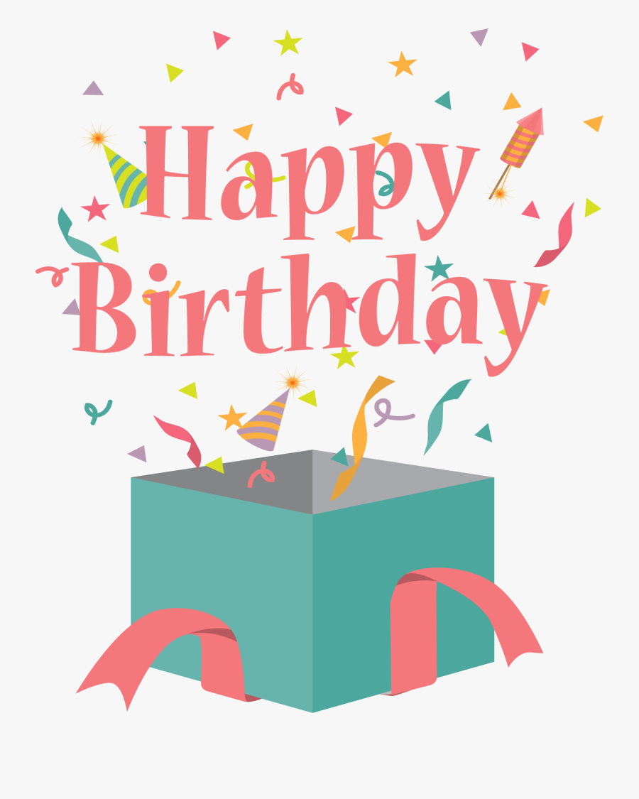 Birthday Greeting Card Clip - Birthday, Transparent Clipart