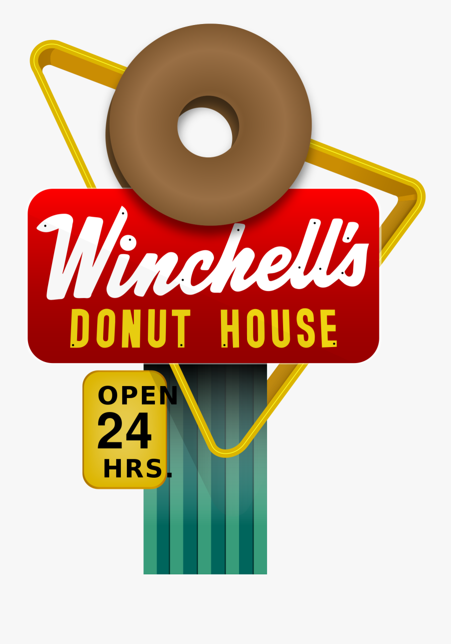 Winchells Donuts Logo, Transparent Clipart
