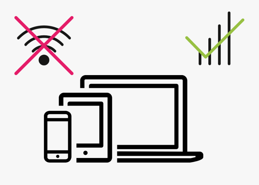 Cloud Connected Devices, Transparent Clipart