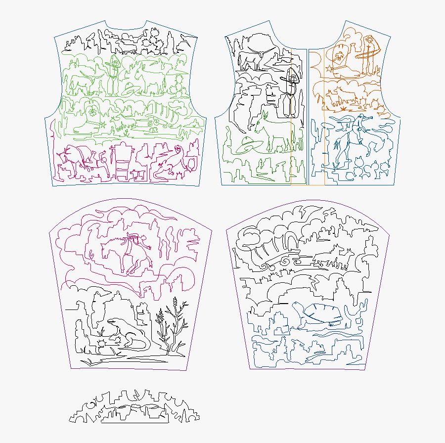 Old Time Cowboys Jacket Quilting Pattern - Pattern, Transparent Clipart