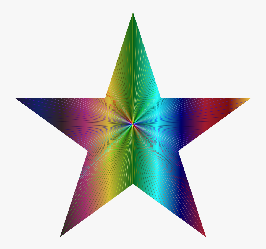 Psychedelic Star Png, Transparent Clipart
