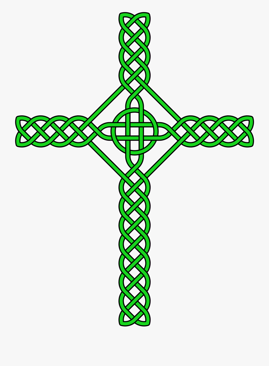 Welsh Celtic Cross Knotwork, Transparent Clipart