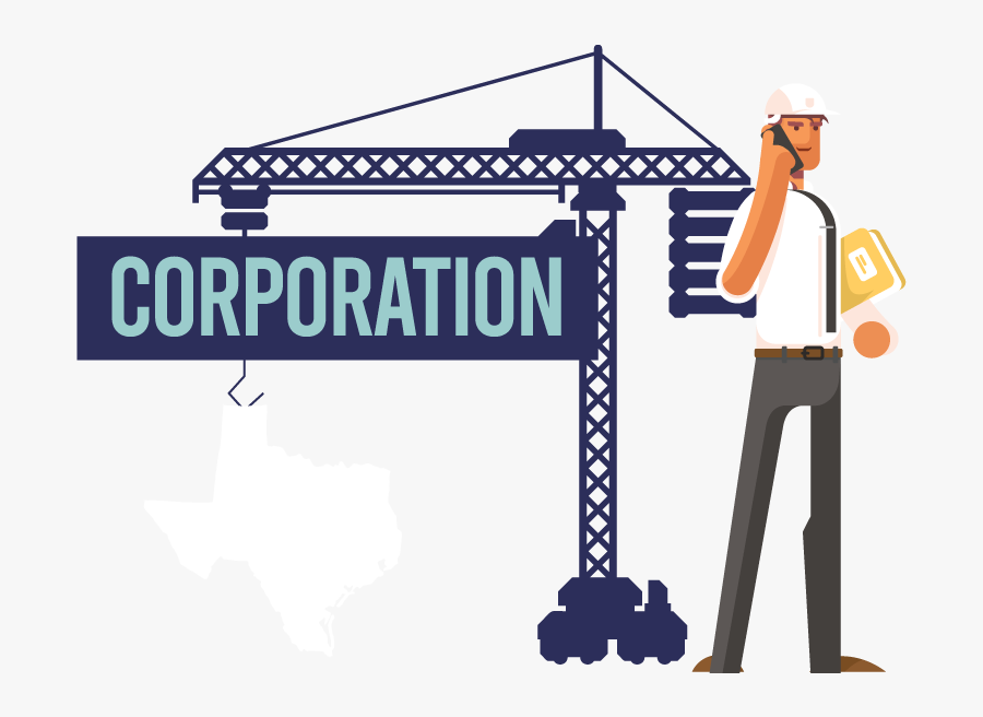 A Man Forming A Corporation In Texas - Corporation, Transparent Clipart