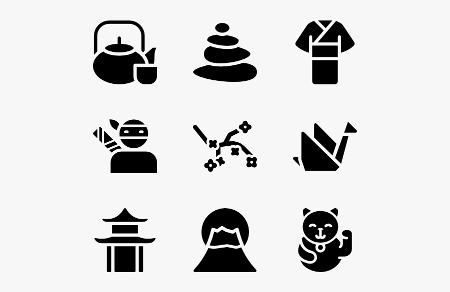 Solid Japanese Culture Elements - Firefighter Icon Png, Transparent Clipart