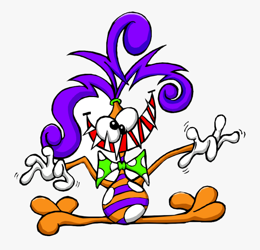 April Fool Greeting Cards - Cartoon Monsters With Long Hair, Transparent Clipart