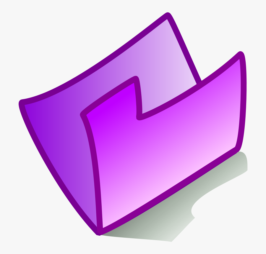 Purple Folder Svg Clip Arts - Purple Folder Clip Art, Transparent Clipart