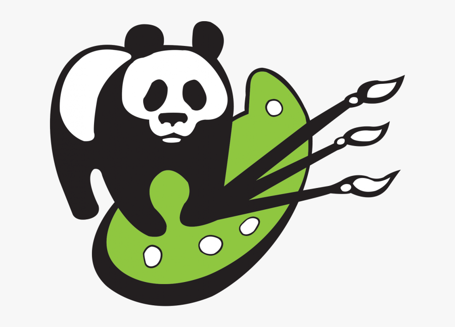 Paintbrush Clipart Acrylic Paint - Panda Paint, Transparent Clipart