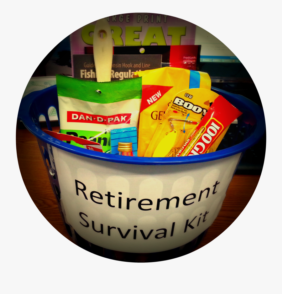 Clip Art Retirement Survival Kit For - Homemade Retirement Gifts From Coworker, Transparent Clipart