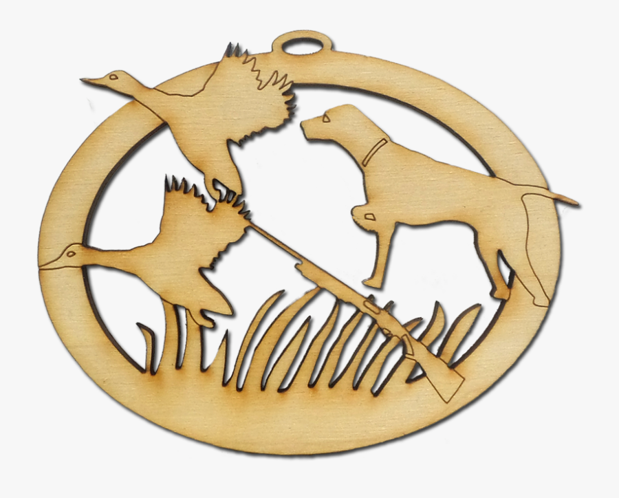 Personalized Duck Hunting Ornament - Ancient Dog Breeds, Transparent Clipart