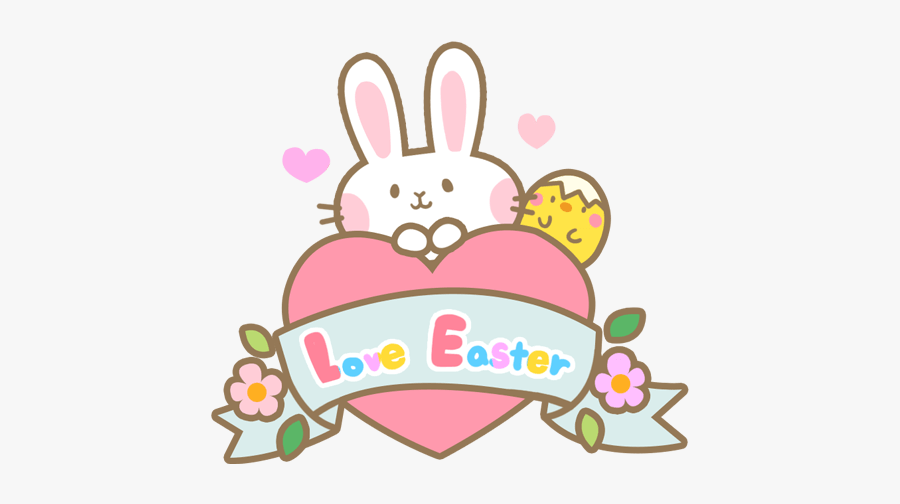 #easter #chick #baby #cute #bunny #colorful #flowers, Transparent Clipart