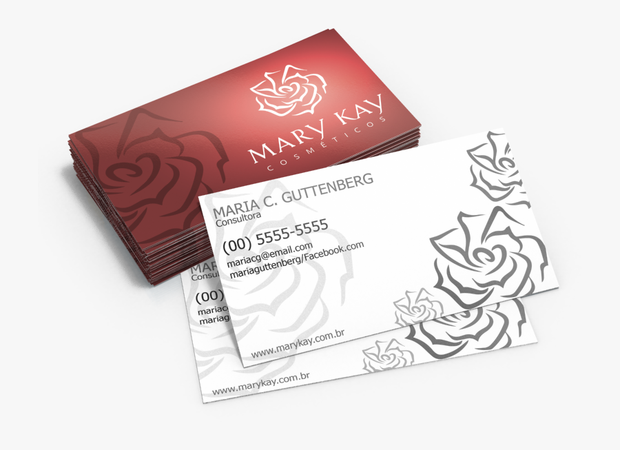 Clip Art Carto De Visita Mary Kay Download - Mary Kay, Transparent Clipart