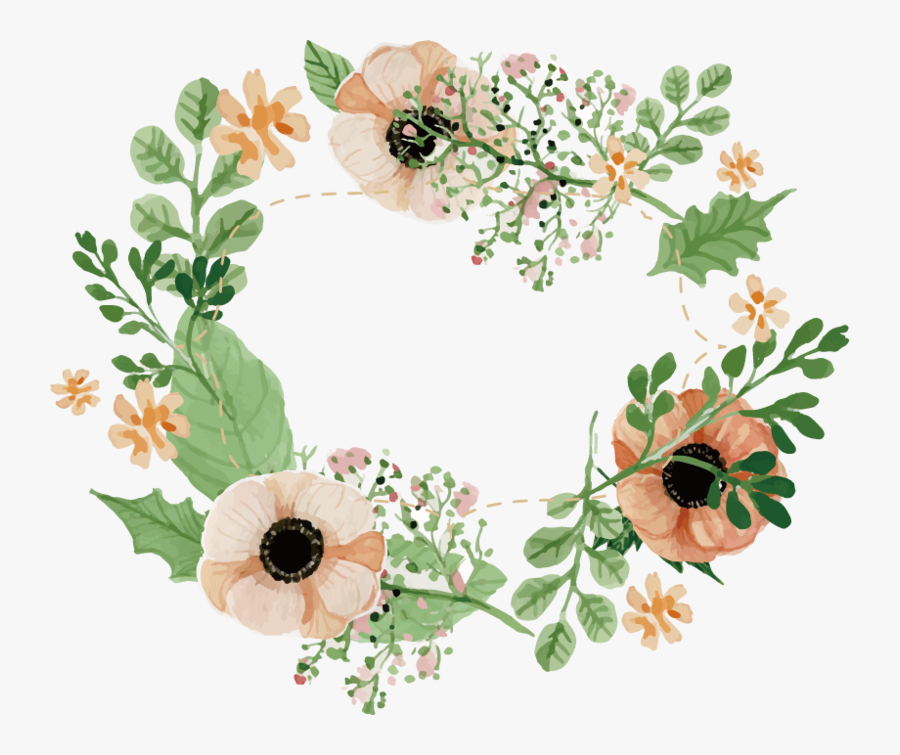 Transparent Mexican Flowers Clipart Border - Wedding Floral Border Png, Transparent Clipart
