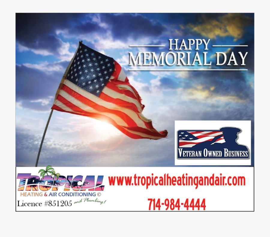 American Flag In Mountains, Transparent Clipart