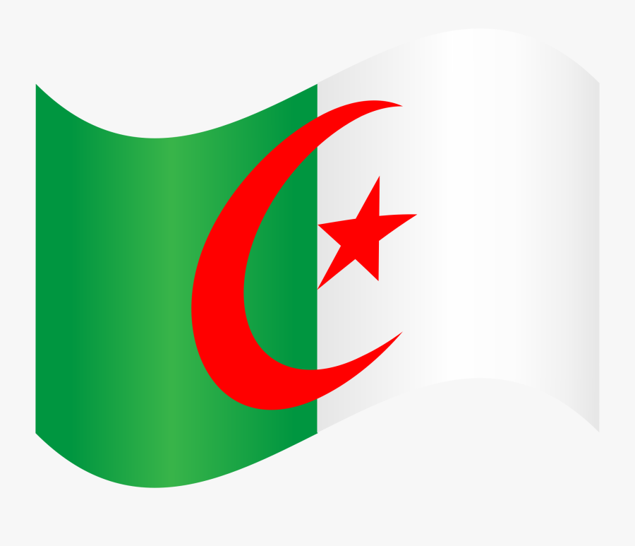 Algeria Flag 2 - Algeria Clipart, Transparent Clipart