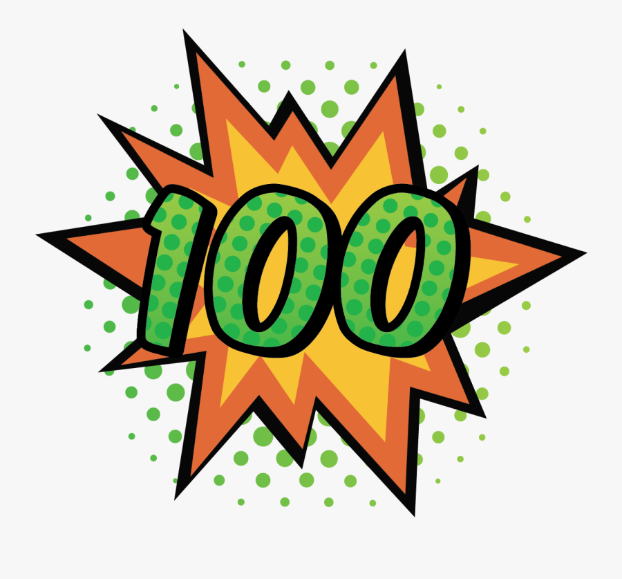 Numero 3 En Comic, Transparent Clipart