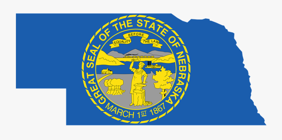 Flag, Nebraska, State, United, States, America - State Of Nebraska Logo, Transparent Clipart