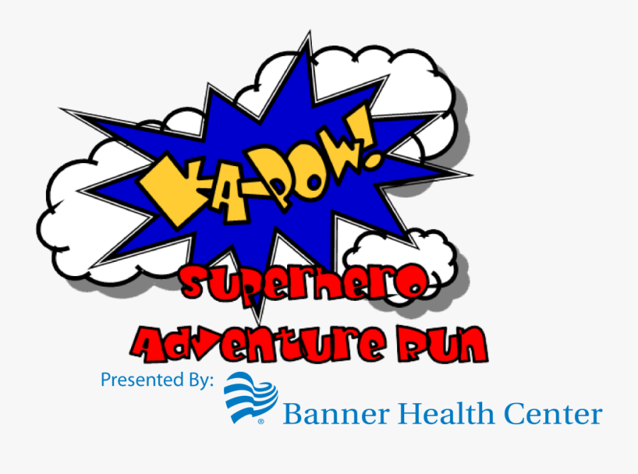 Kapow Superhero Run, Transparent Clipart