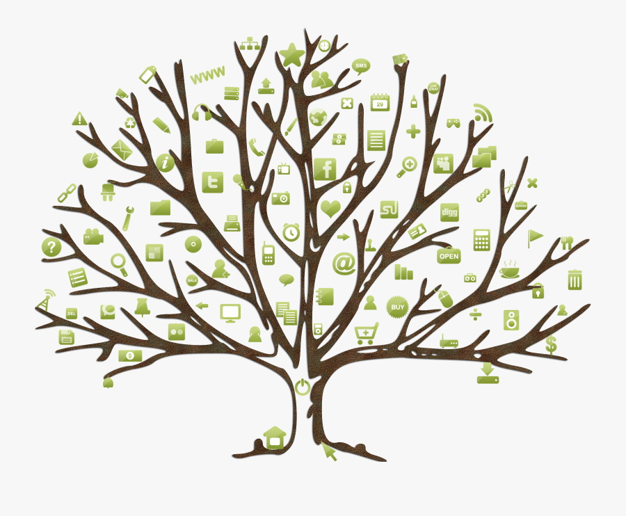 Draw A Winter Tree, Transparent Clipart