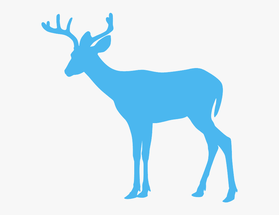 Small Deer Silhouette, Transparent Clipart